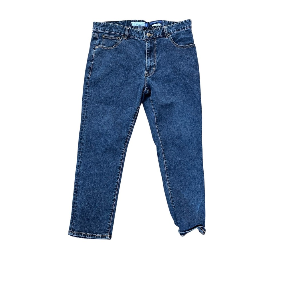 Peter Manning New York Mens Johnny Jeans Slim Fit Jeans 35W‎ 26L Dark Wash Denim
